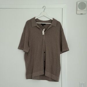 Banan Republic Knitted Button Front Shirt in XL